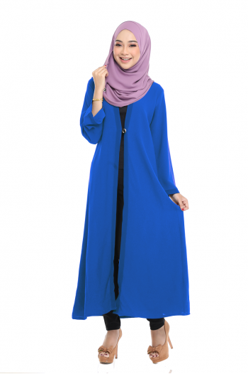 Cardigan Delisha Straight Cut Royal Blue